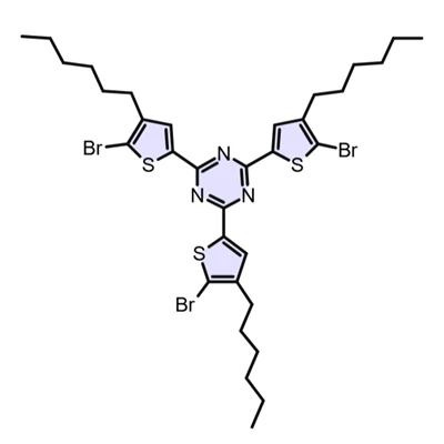 CAS 1627905-16-1 | 2,4,6-Tris(5-bromo-4-hexylthiophen-2-yl)-1,3,5-triazine​ | Thiophene-based Triazine